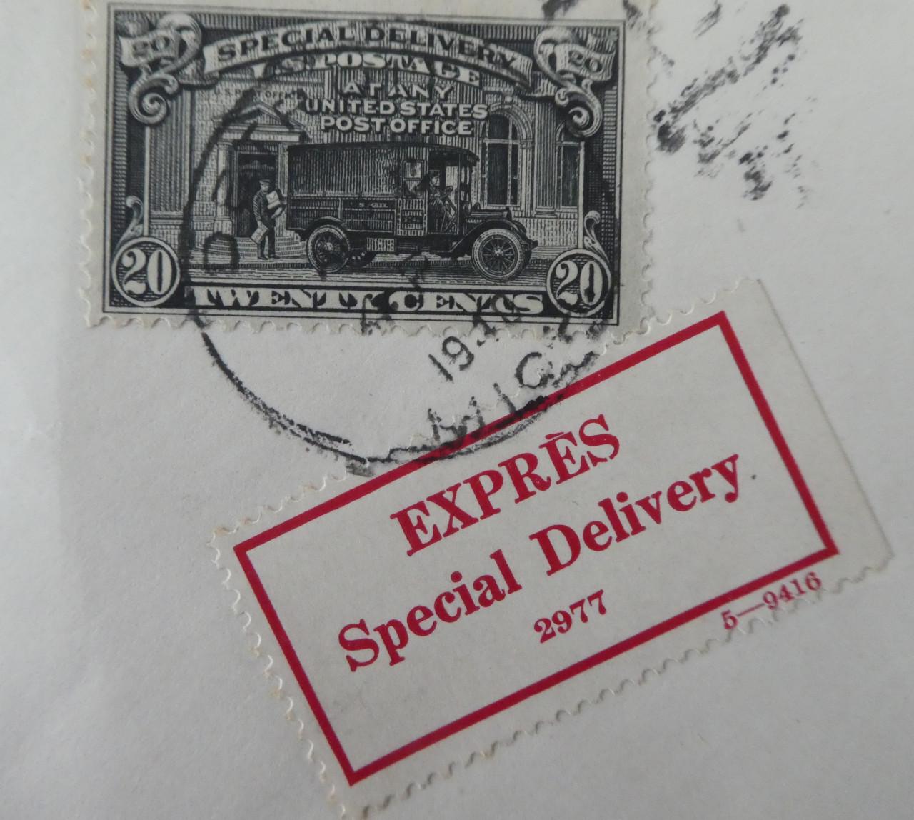 Envelop, 1940, Detroit – Sluis, EXPRES, AIR MAIL
