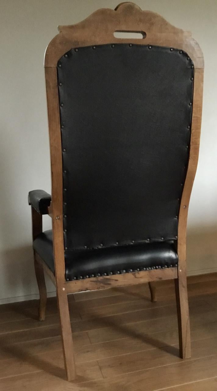 Neo-klassieke STOEL vakkundig gerestaureerd ! > 100 jarig