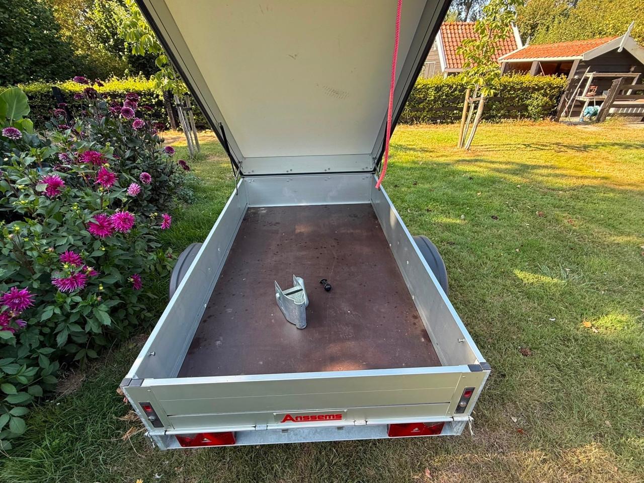 Anssems GT750 bagagewagen | 211 × 126 × 48 cm Incl disselslot & reservewiel