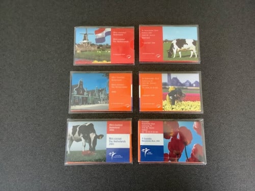 Nederland mini muntsets 1998 - 1999 - 2001.