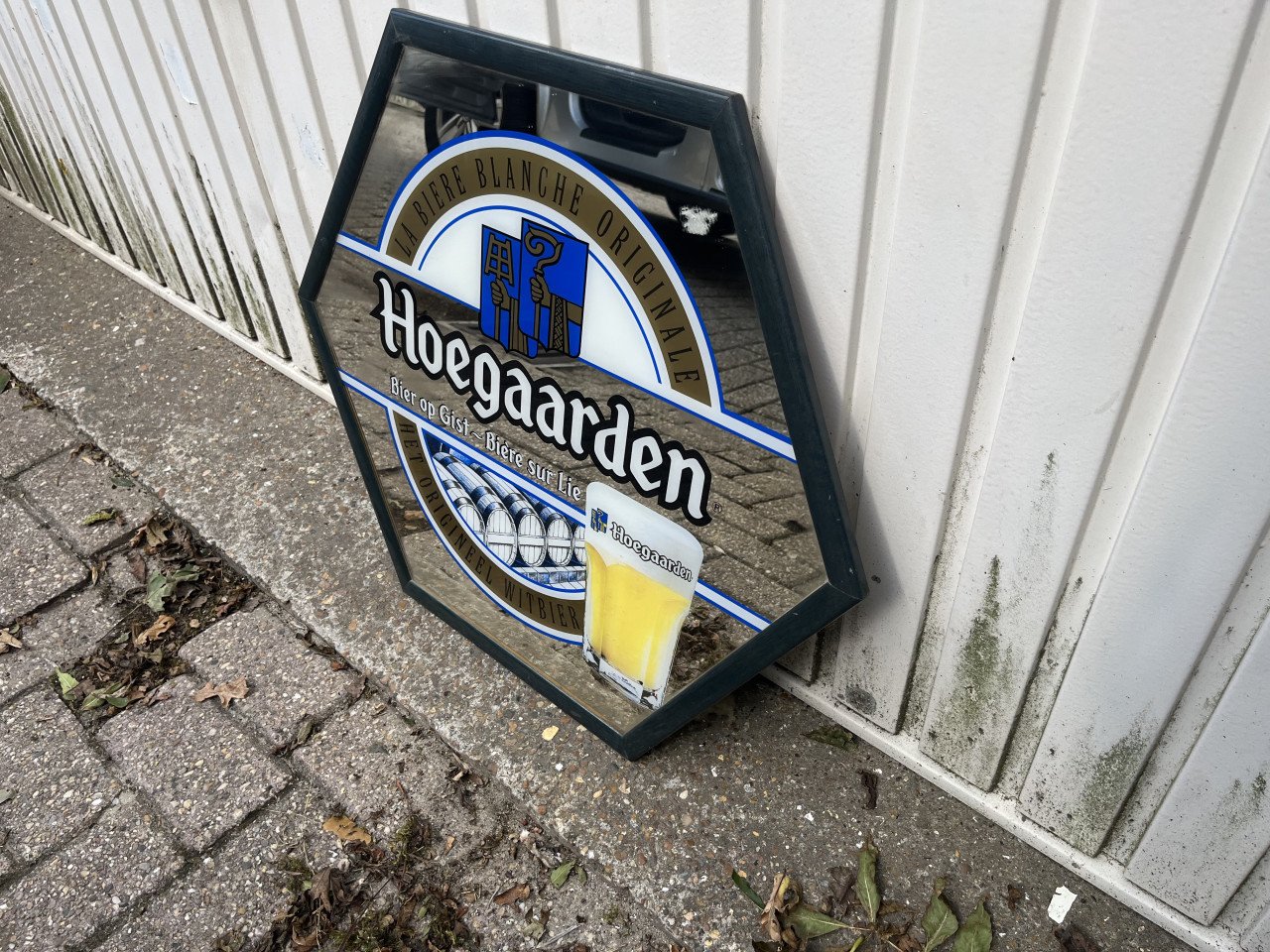 Reclame spiegel Hoegaarden