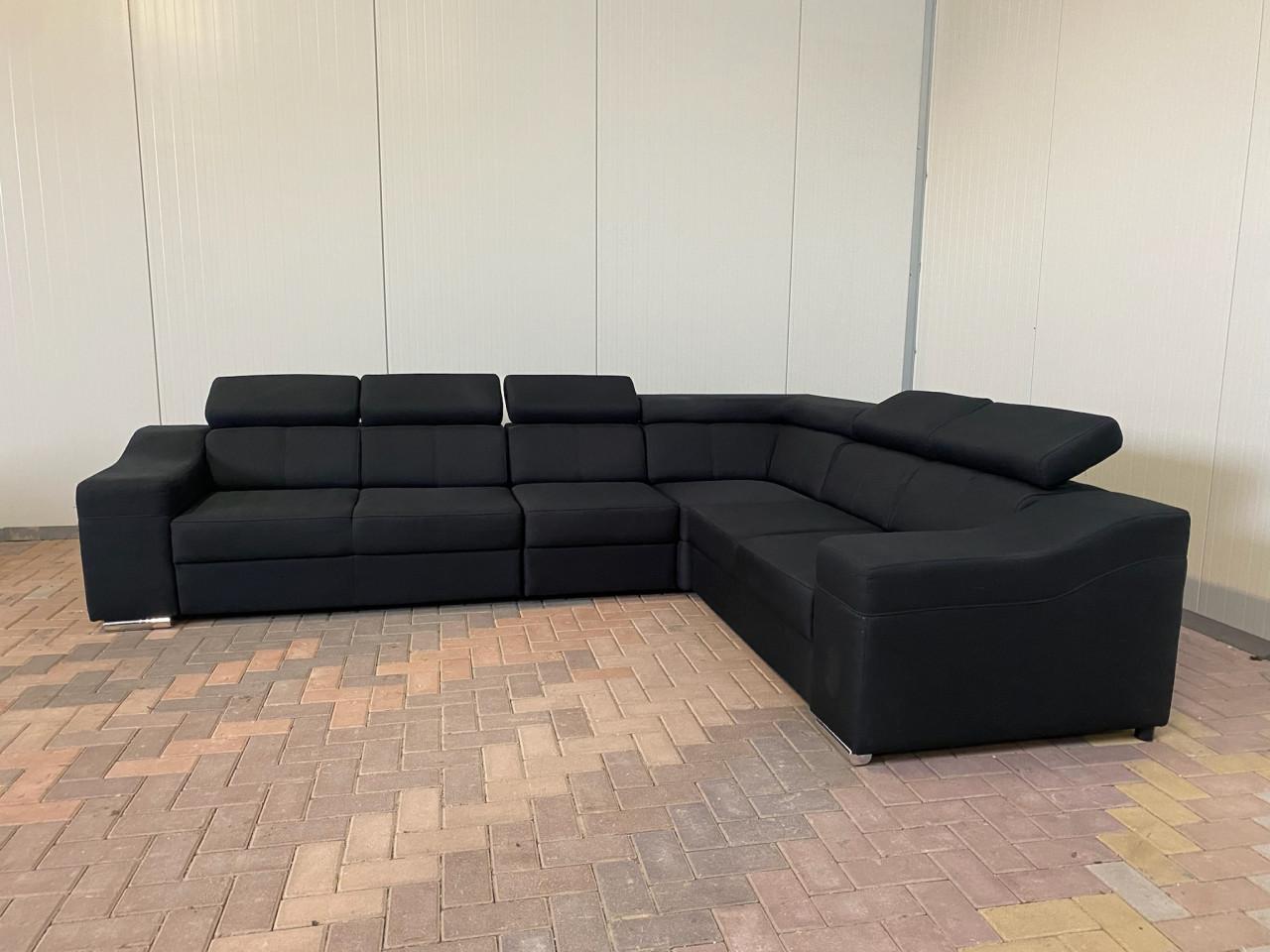 GRATIS LEVERING HEEL NEDERLAND Moderne Zwarte Stoffen Hoekbank