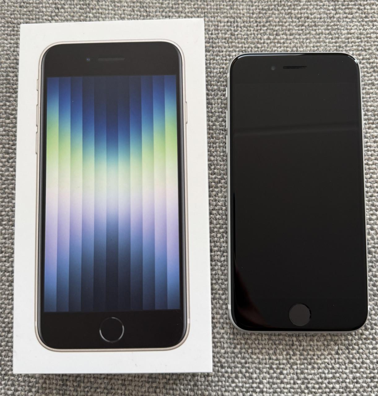 IPhone SE 2022 | 64GB | Starlight | Krasvrij | Doos
