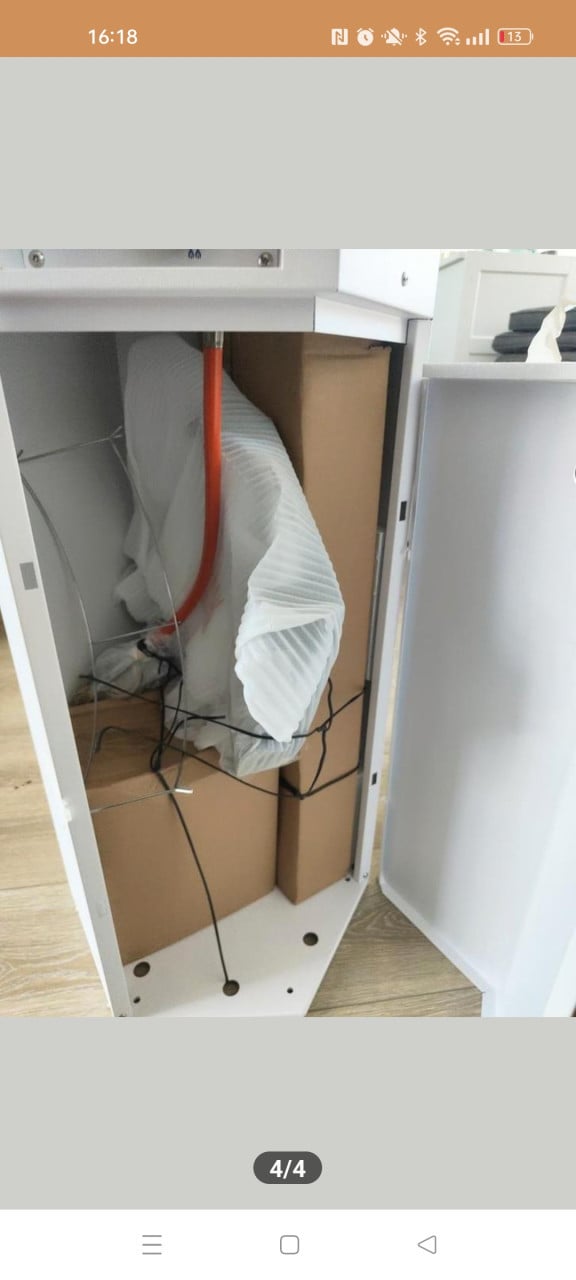 Gas heater verwarming