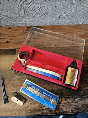 Zgan Vintage Bib Tape Head Cleaner & Splicer Set