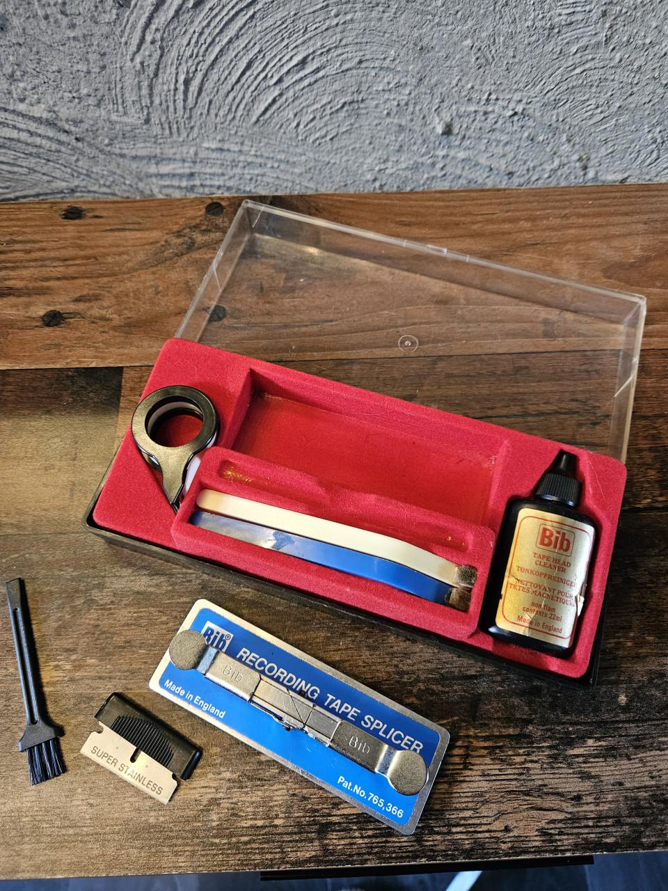 Zgan Vintage Bib Tape Head Cleaner & Splicer Set