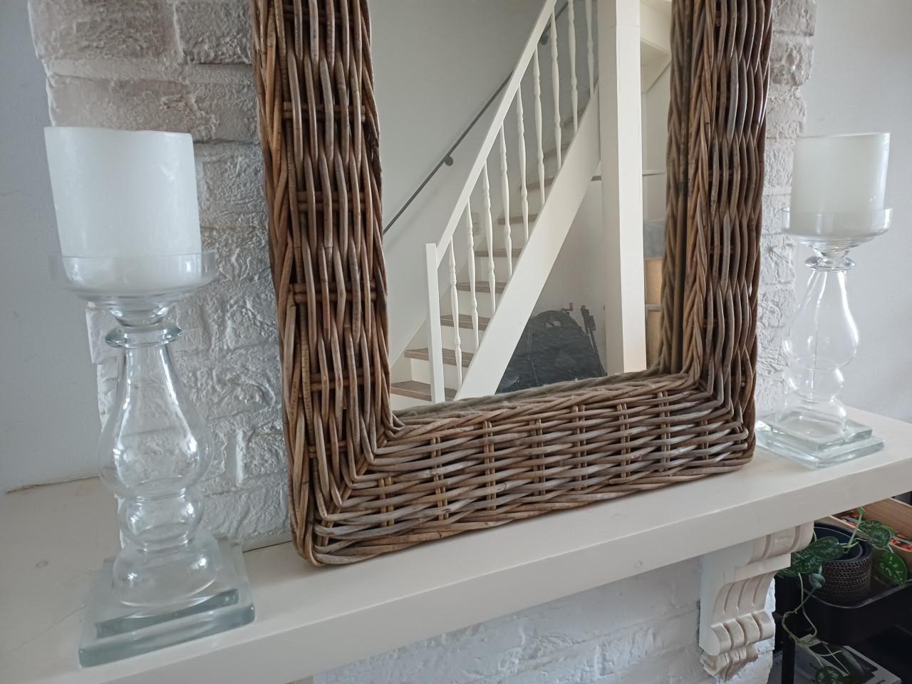 Glazen Rivièra Maison kandelaars + GRATIS een RM mini stolp!