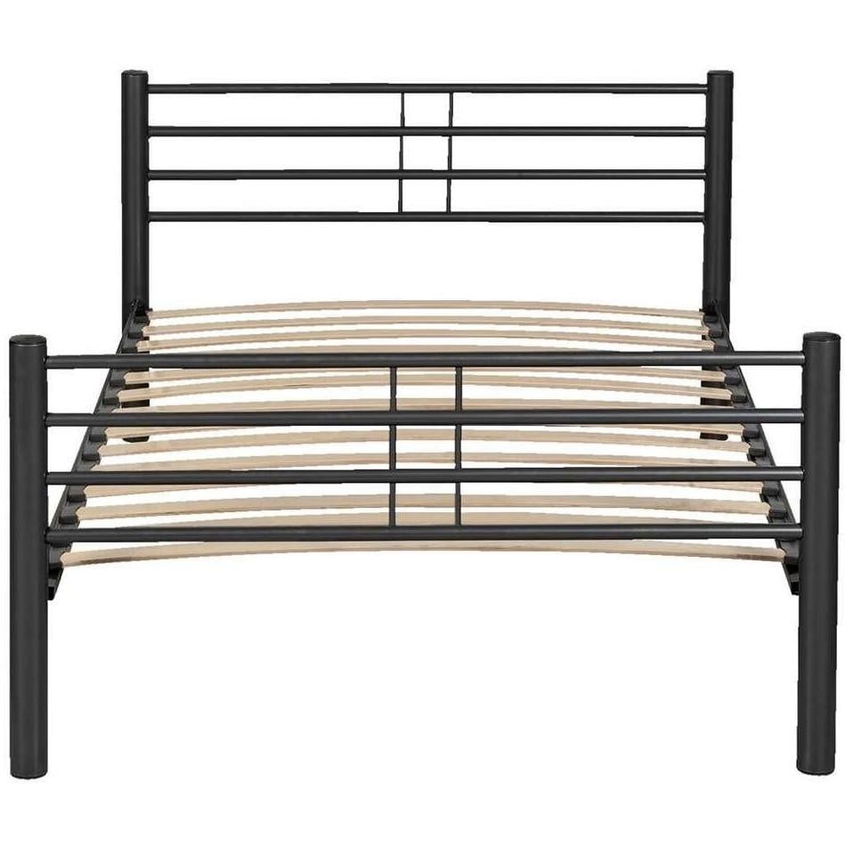 Compleet 2 persoonbed 120x200cm grijs.