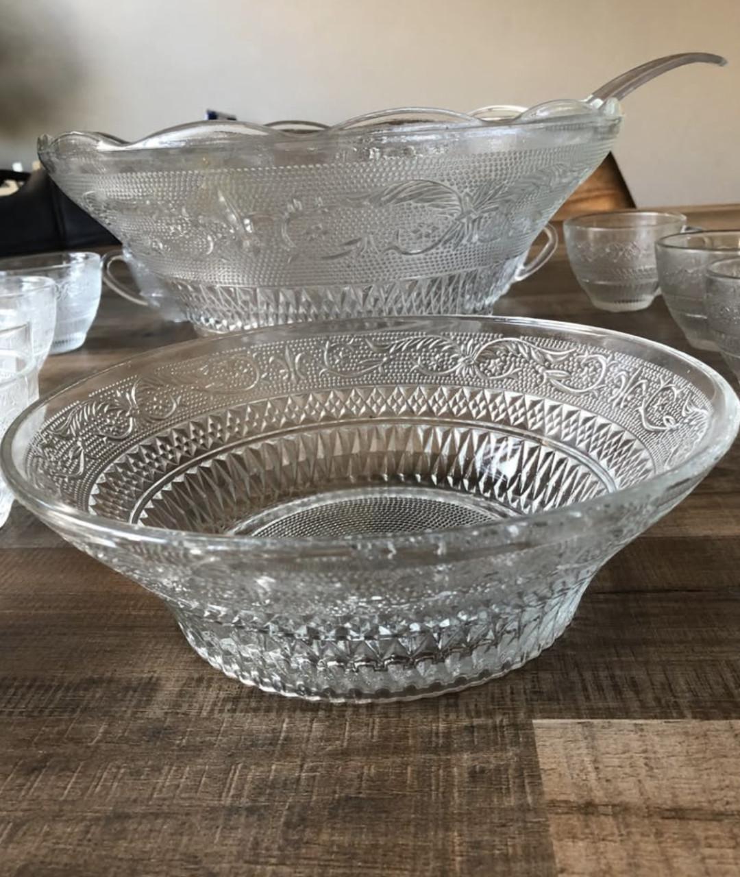 Glazen bowlset