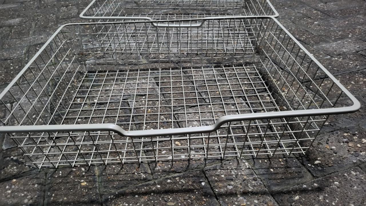 3 Metalen Draadmanden