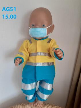 Poppenkleertjes baby born. Set ambulance. Opbrengst KiKa.
