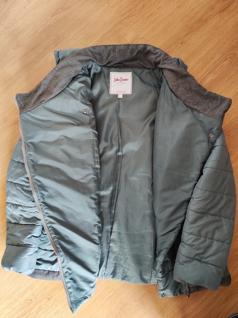 Dames winterjas maat 40, petrol