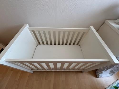 Commode en ledikant (60x120cm) wit