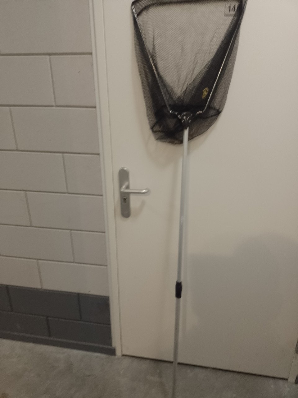 Vaste hengels schep net in foedraal
