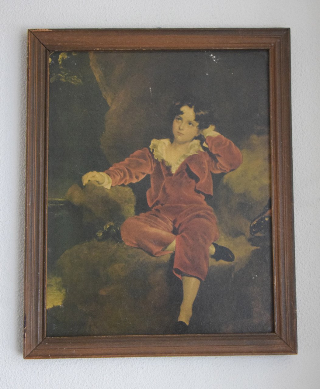 Schilderij The red boy