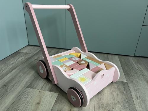 Houten blokkenkar - Little Dutch