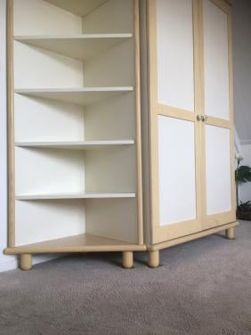 Mooi slaapkamer ameublement, éénpersoons, voor dame of meisje
