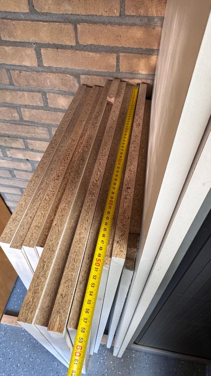 18mm spaanplaat meubelpaneel (wit), diverse maten