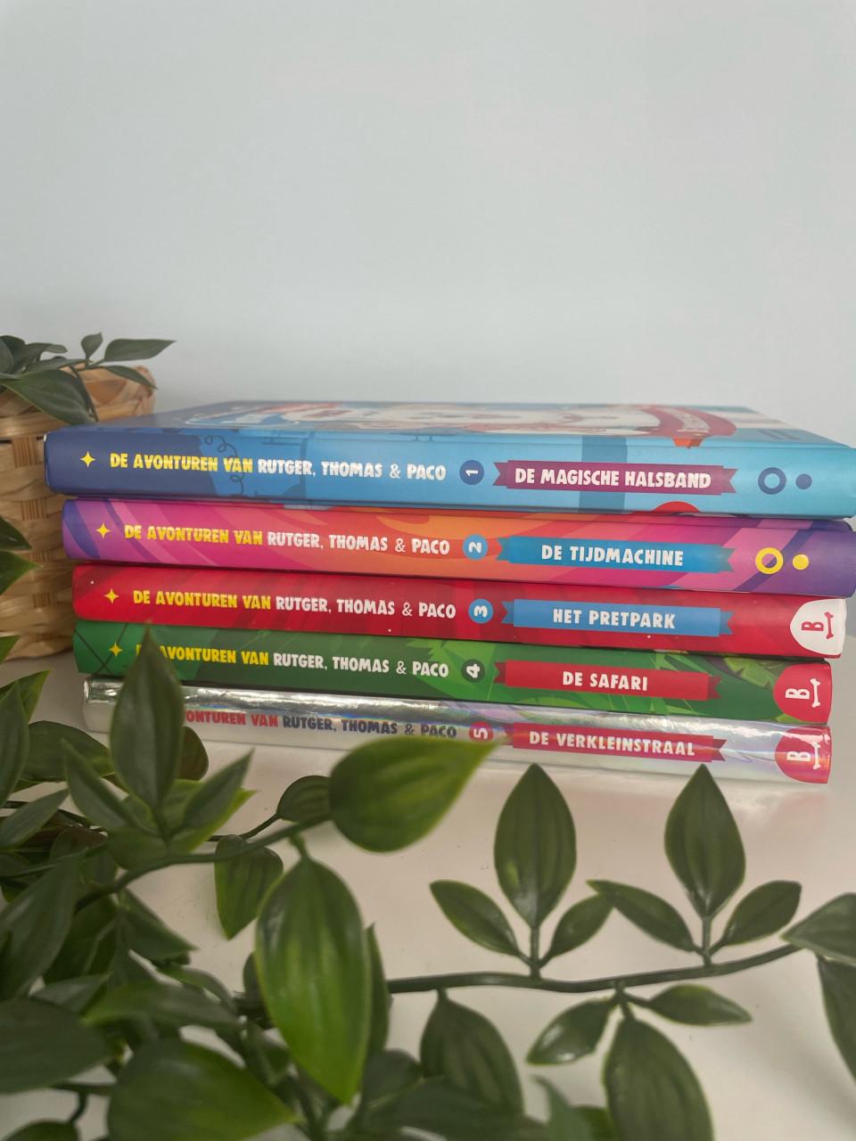 Boekenreeks van Rutger, Paco en Thomas! Deel 1 tm 5