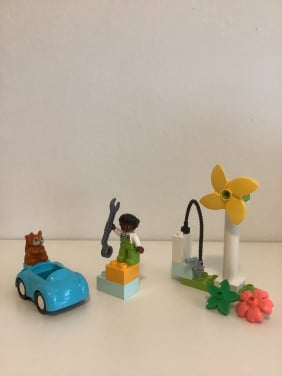 Duplo windmolen elektrische auto