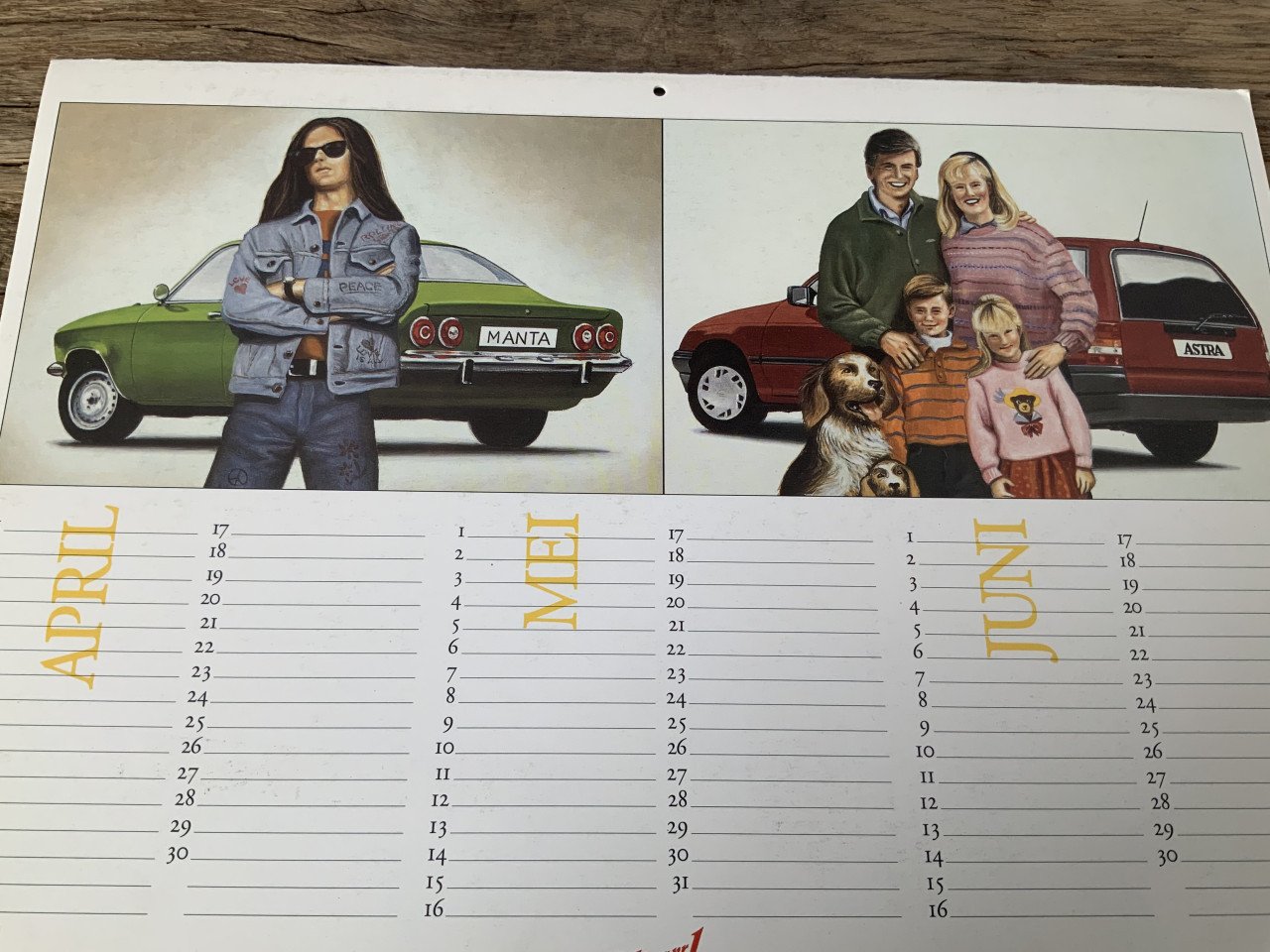 Opel wc kalender