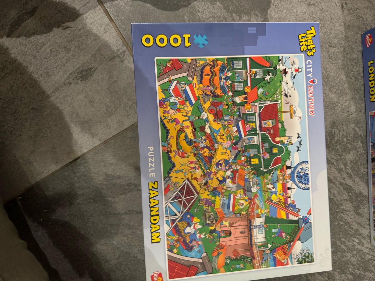 3 steden, Leuke 'That's Life' puzzel met 1000 stukjes.  Compleet