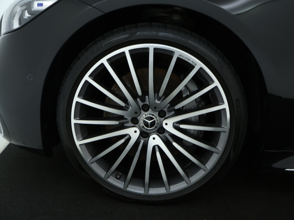 Mercedes-Benz S-klasse 450 4matic lang amg line | dodehoekdetector | panora