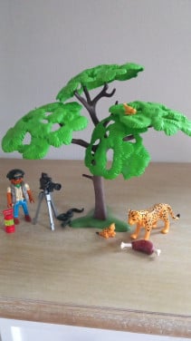 Playmobil jachtluipaard met onderzoeker