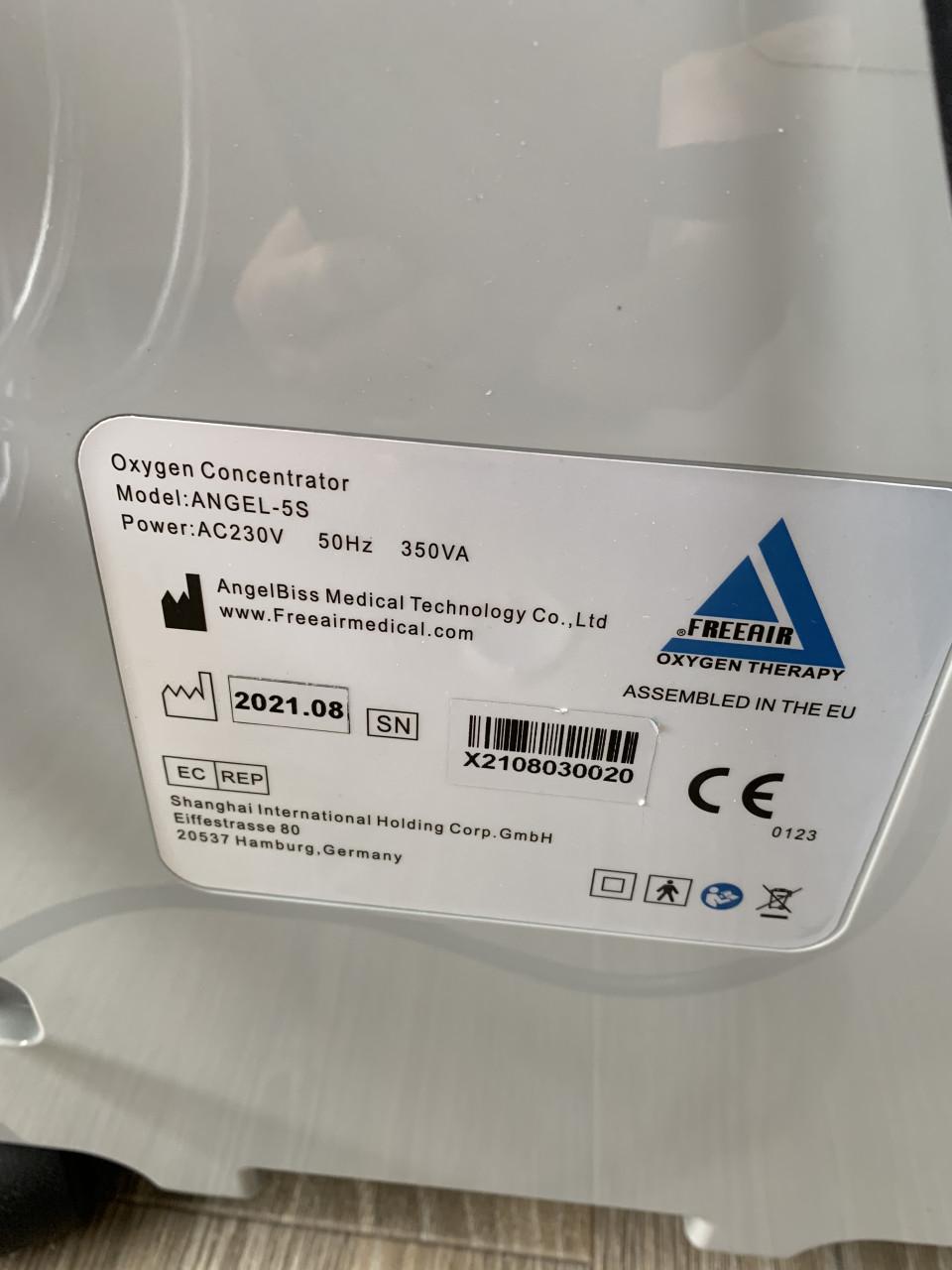 EWOT Zuurstof set (apparaat, zuurstofzak en ophangrek)