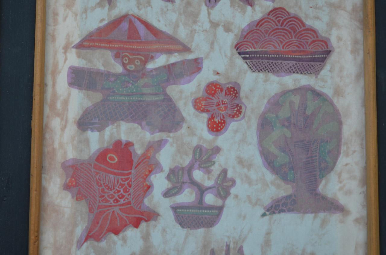 3 Leuke batiks in redelijke staat, op ééntje na dan.