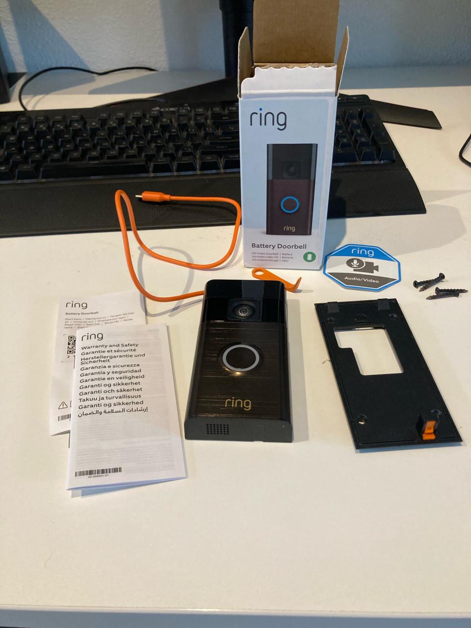 Ring Accu Deurbel - Venetian Bronze - Compleet