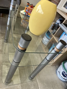 Glazen TV meubel