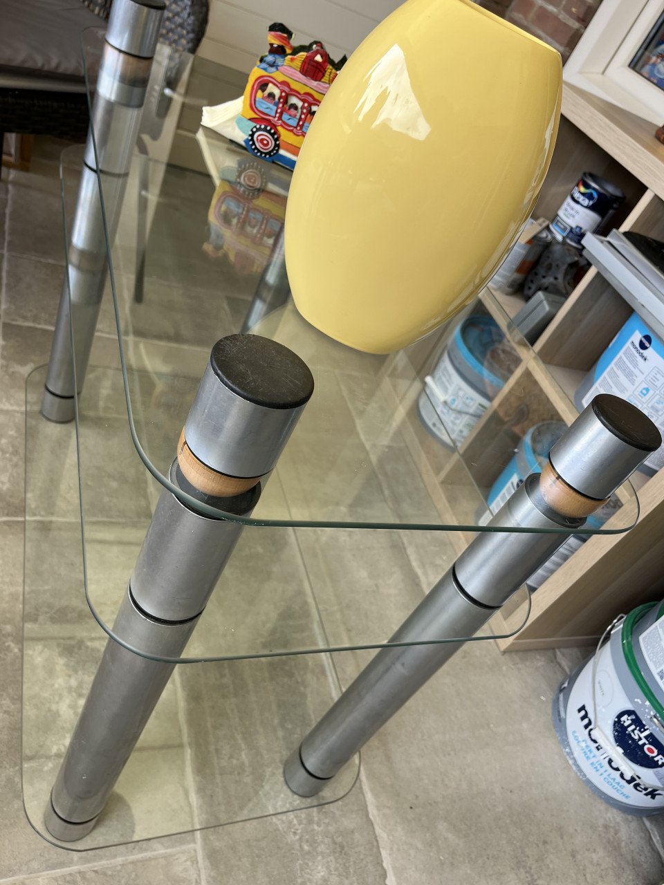 Glazen TV meubel