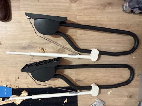 Muursteunen voor toilet invalide