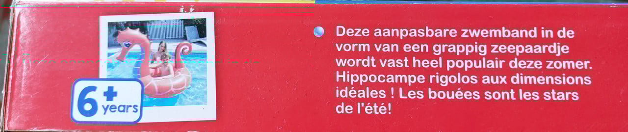 Zeepaardje ø 122cm (nog nieuw in de doos)
