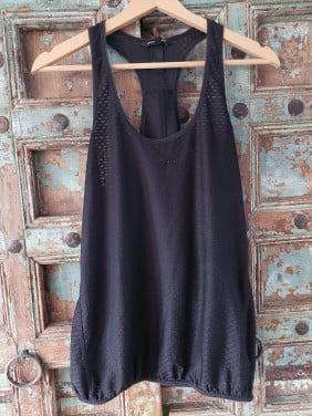 Zwart halter sporttop H&M maat small