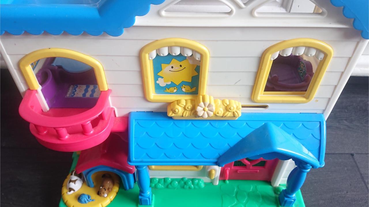 Fisher Price Little People huis met geluid (werkend)