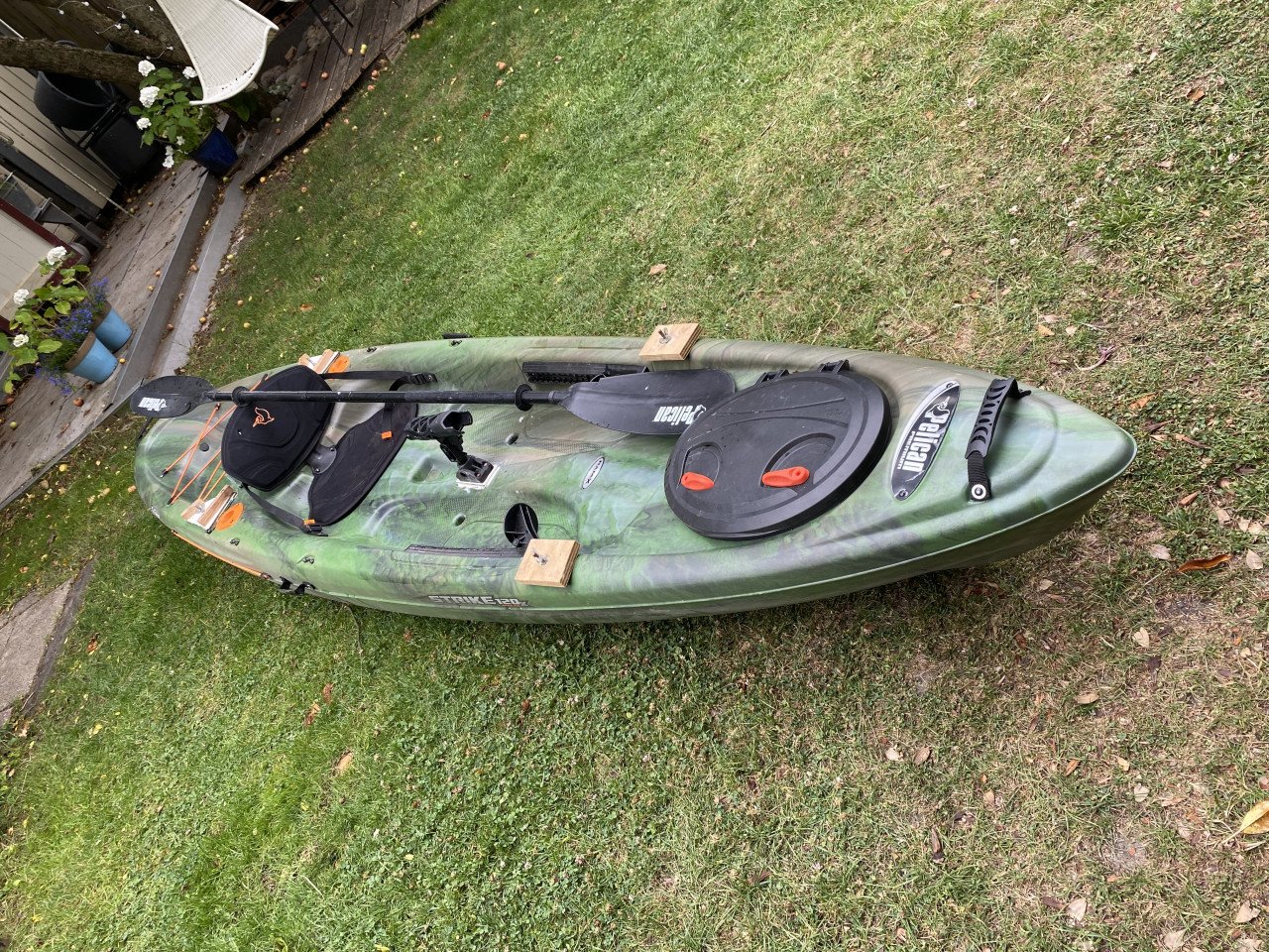 Canadese viskano, kano, Pelican Strike 120 X, met extra's