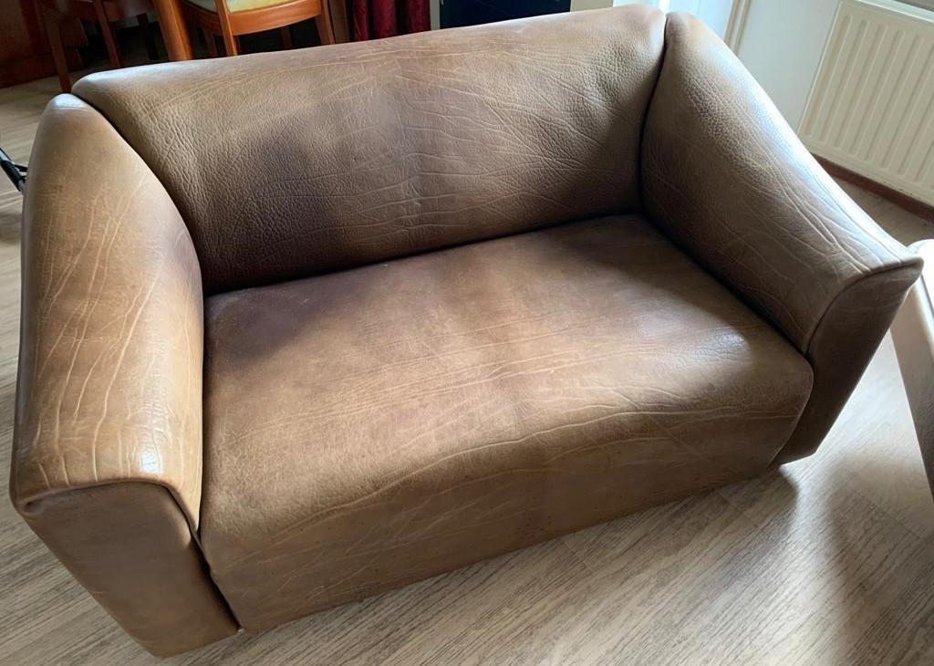 Vintage DeSede DS47 lederen 2-zits bank