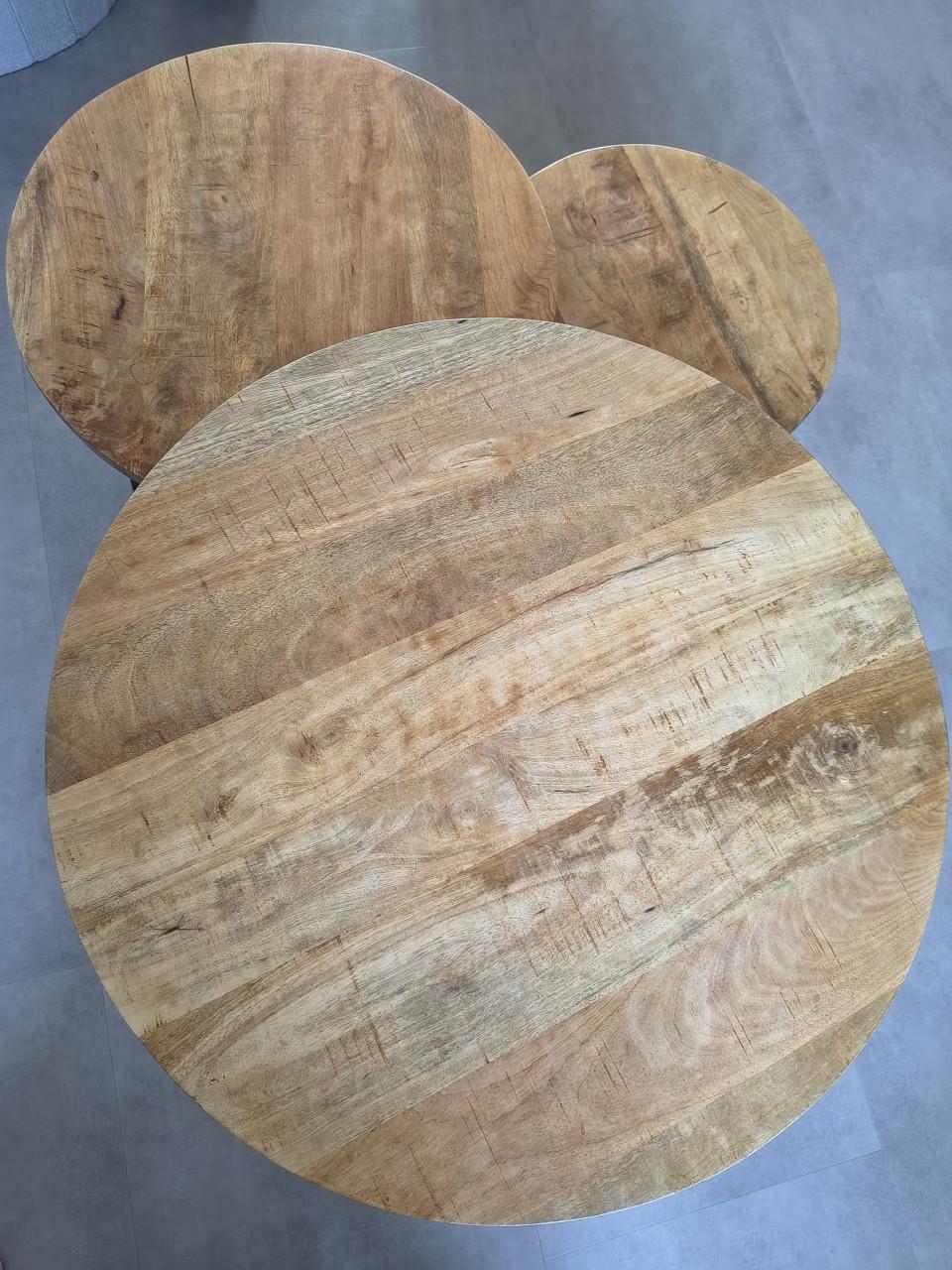 Mangohouten salontafels