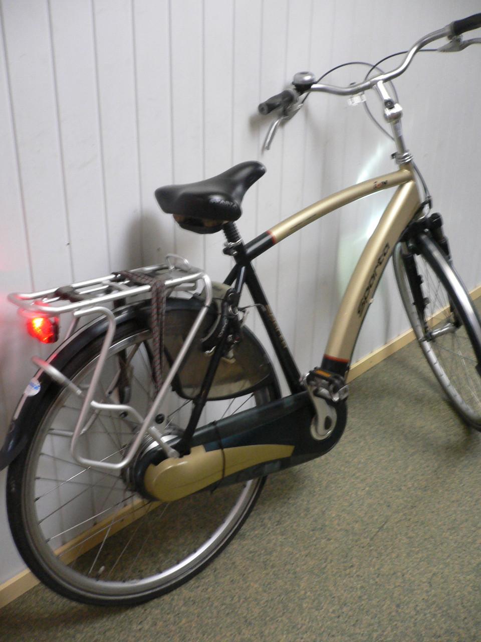 Gebruikte Sparta herenfiets 54cm met verende zadelpen met V-Brakes