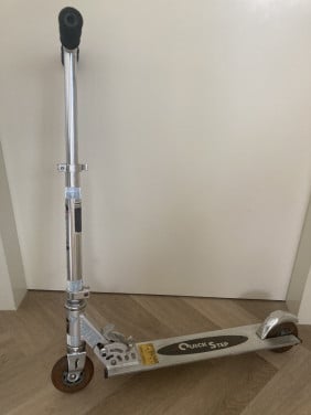 Step grijs metaal stuntstep