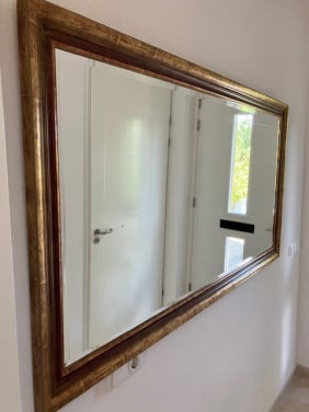 PRACHTIGE FACET GESLEPEN SPIEGEL 162 X 88 CM ALS NIEUW