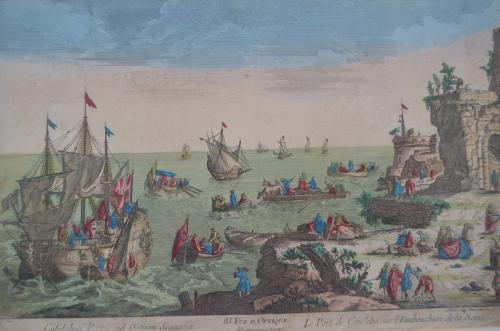 Parijse Opticaprent 18e eeuws.