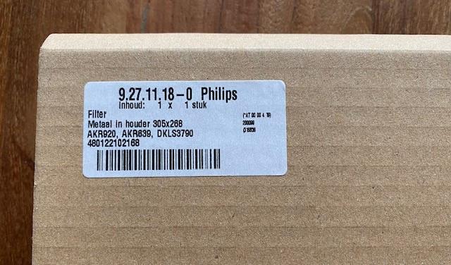 Nieuw | Philips afzuigkap filter dampkap filter 305x268 | 2x
