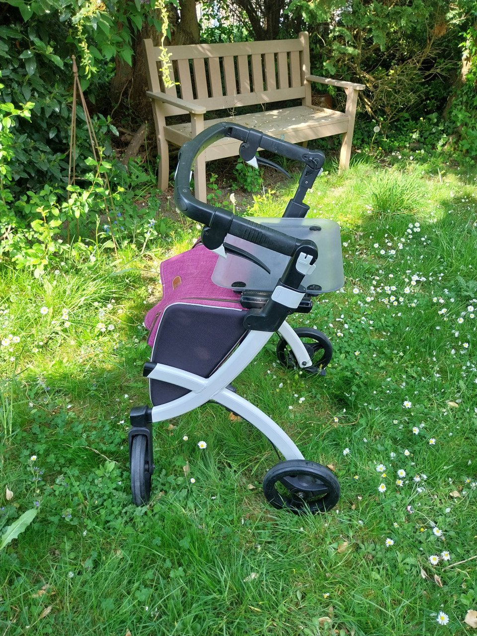 Te koop Rolls flex rollator met zeer grote tas