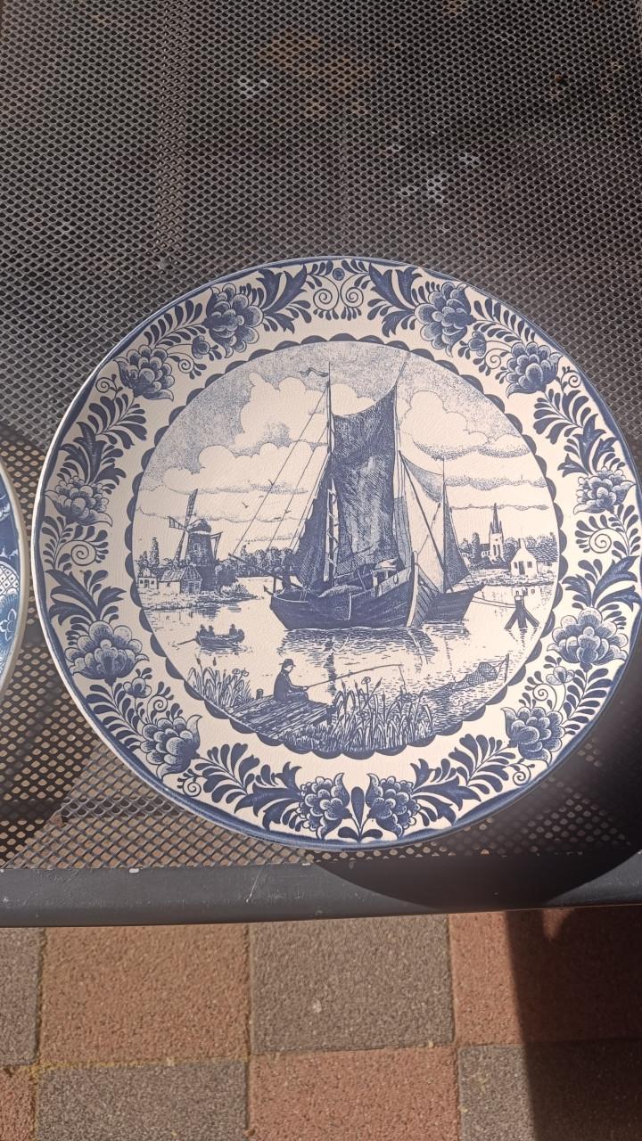 Delfts blauwe borden