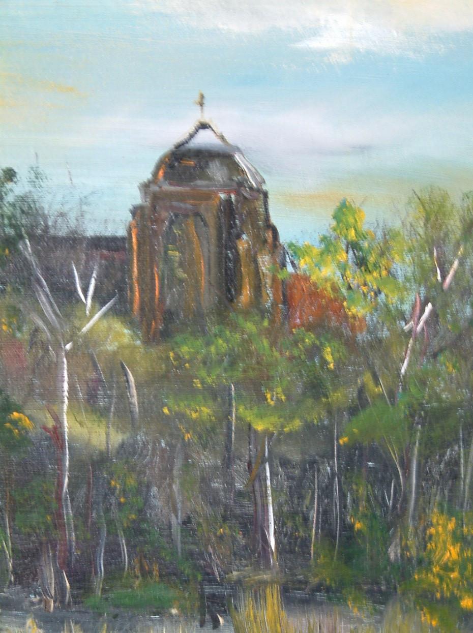 Schilderij Veere  120 x 80 cm olie op doek Jac Caljouw Arnemuiden