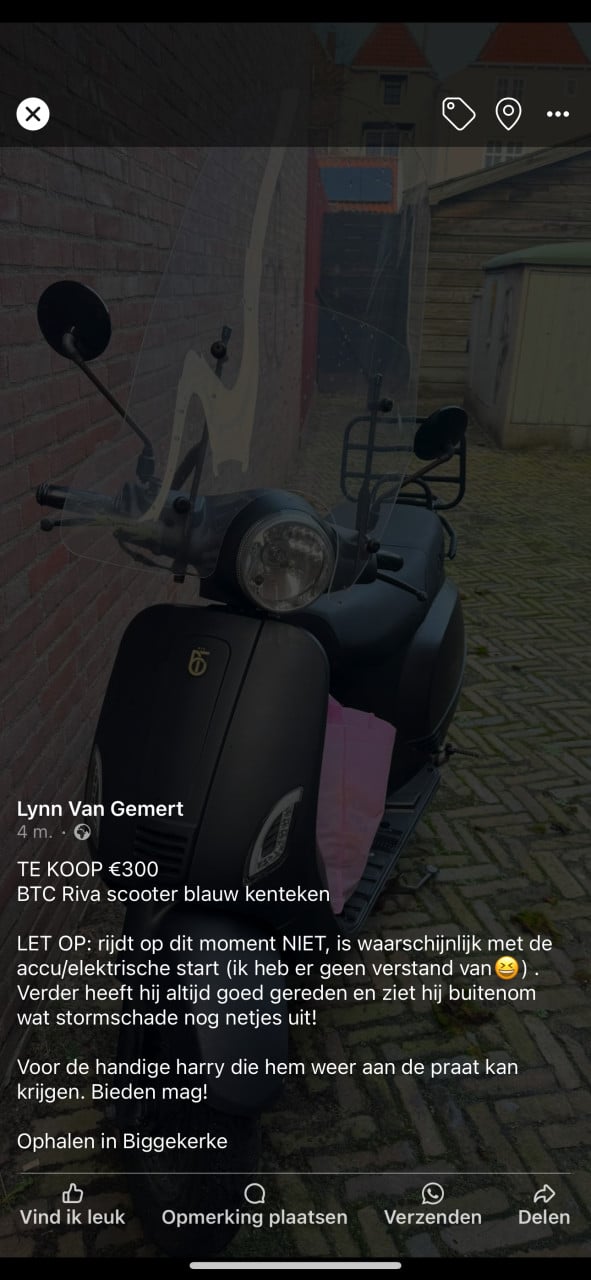 BTC Riva scooter