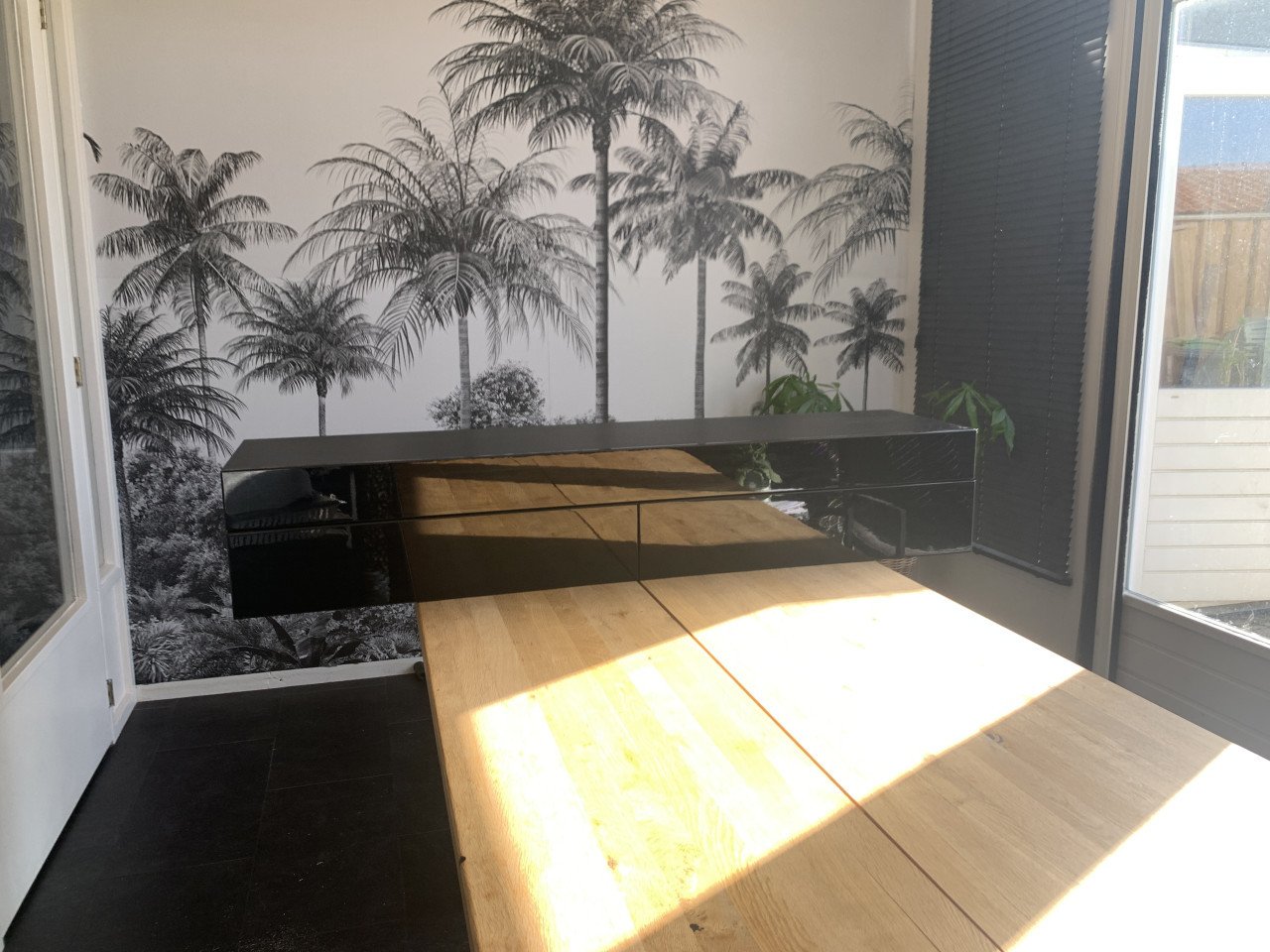 Tv meubel zwart hangend
